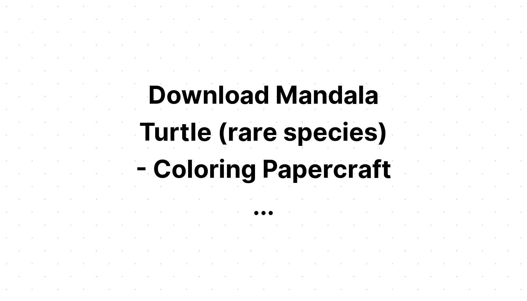 Download Floral Turtle Mandala Animal SVG File